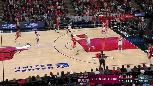 公牛8人上双击退老鹰！武切维奇17+17+9 波津27分 吹杨21+17